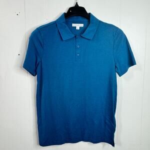 And Now This Mens Polo Size Small Blue Short Sleeve Lightweight Collared New